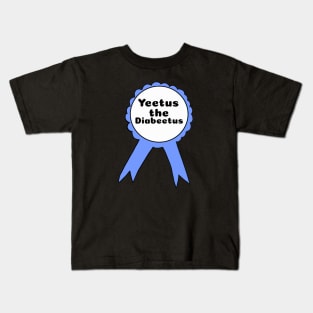 Yeetus the Diabeetus Ribbon - Blue Kids T-Shirt